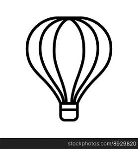 Hot air balloon icon vector design template