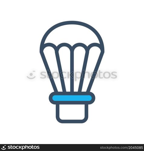 hot air balloon icon vector filled style