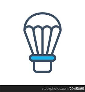 hot air balloon icon vector filled style