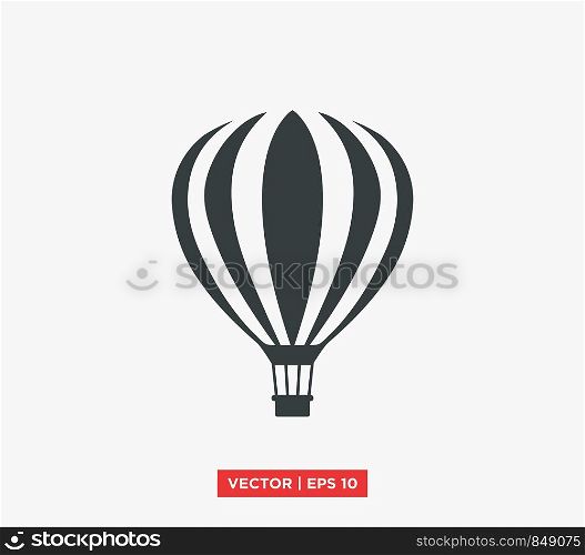 Hot Air Balloon Icon Vector Illustration