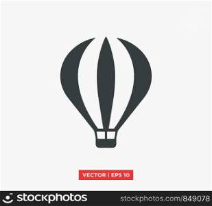 Hot Air Balloon Icon Vector Illustration