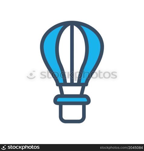 hot air balloon icon vector illustration design