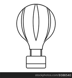 hot air balloon icon vector template illustration logo design