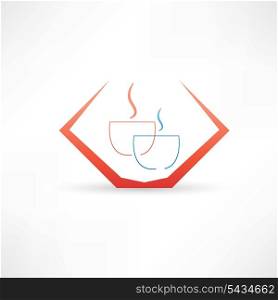hot and strong coffee icon