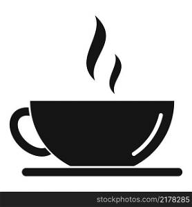 Hot cafe cup icon simple vector. Tea drink. Morning cafe. Hot cafe cup icon simple vector. Tea drink