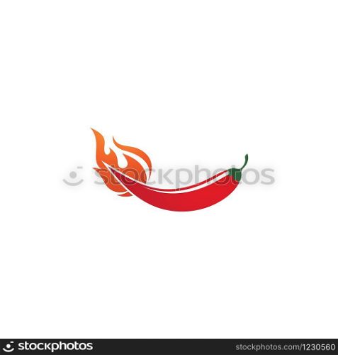 Hot Chili illustration logo vector template