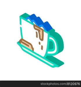 hot chocolate isometric icon vector. hot chocolate sign. isolated symbol illustration. hot chocolate isometric icon vector illustration