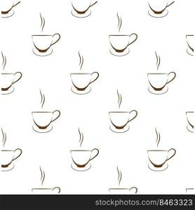 hot coffee cup background vektor illustration