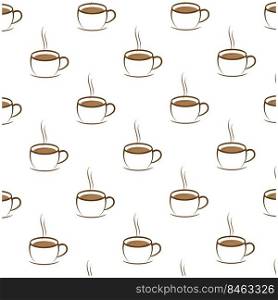 hot coffee cup background vektor illustration
