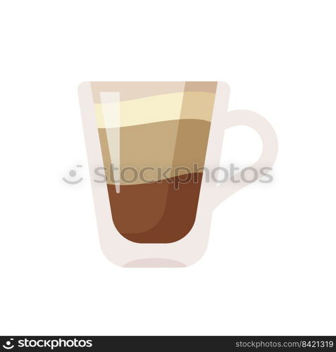 Hot coffee mug vector. Popular drink menu in the cafe For drinking to wake up in the morning