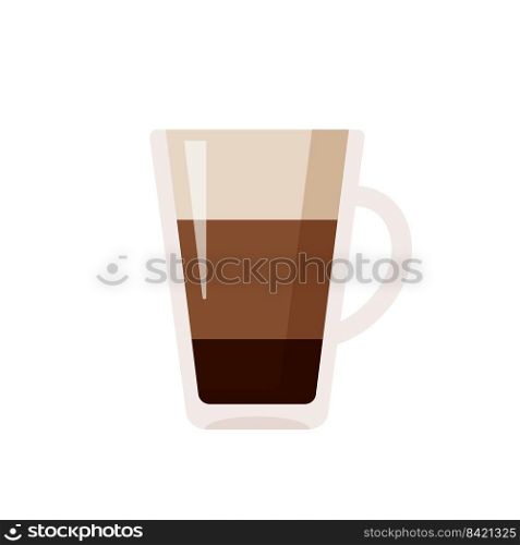 Hot coffee mug vector. Popular drink menu in the cafe For drinking to wake up in the morning