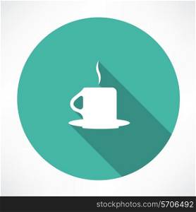 hot cup icon. Flat modern style vector illustration