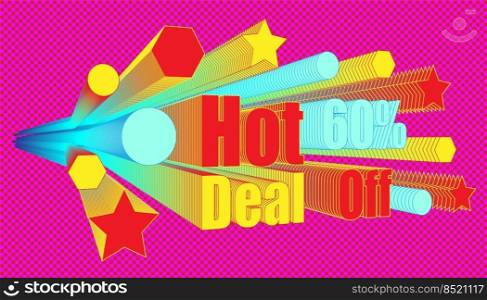 hot deal 60  of effect blend retro style.  plaid pink color background style. vector illustration eps10