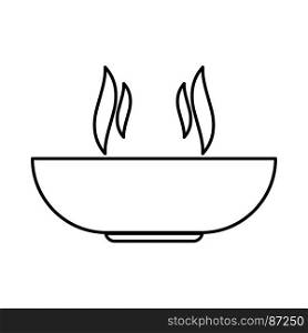 Hot dish icon .