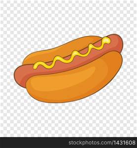 Hot dog icon. Cartoon illustration of hot dog vector icon for web design. Hot dog icon, cartoon style