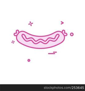 Hot dog icon design vector