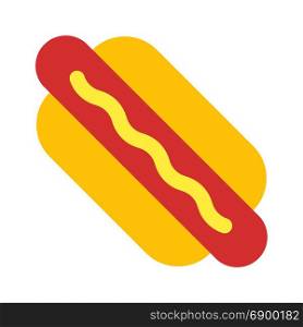 hot dog, icon on isolated background