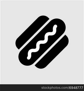 Hot Dog Icon Vector Art Illustration