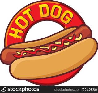 Hot dog label