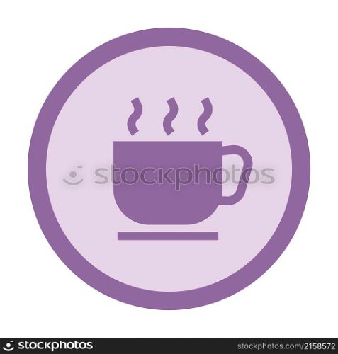 hot drink circle icon