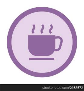 hot drink circle icon