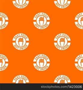 Hot drink pattern vector orange for any web design best. Hot drink pattern vector orange