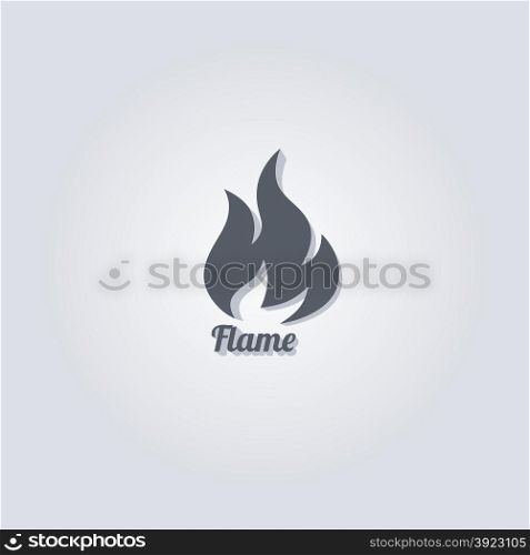 hot fire theme vector graphic art illustration. hot fire
