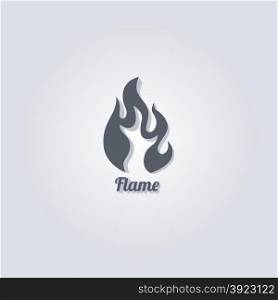 hot fire theme vector graphic art illustration. hot fire