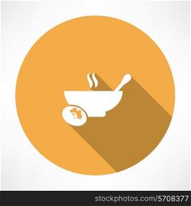Hot Food Icon. Flat modern style vector illustration
