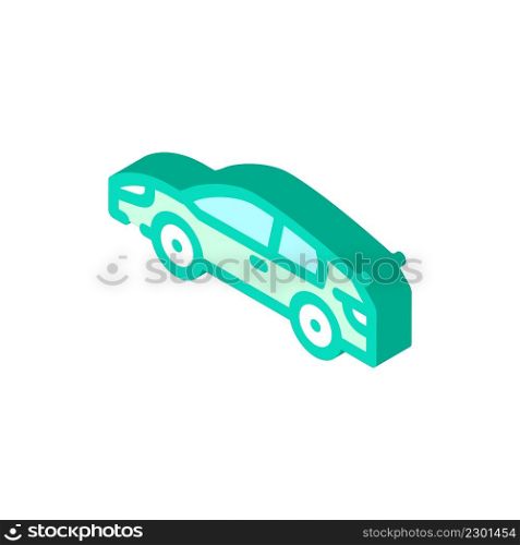 hot hatch car isometric icon vector. hot hatch car sign. isolated symbol illustration. hot hatch car isometric icon vector illustration