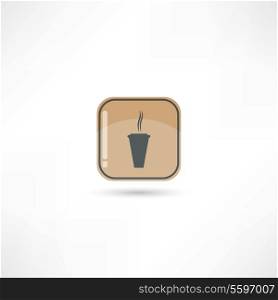 hot paper cup icon