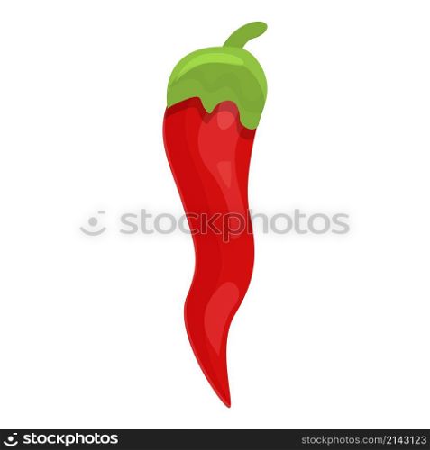 Hot pepper icon cartoon vector. Red cayenne. Mexican paprika. Hot pepper icon cartoon vector. Red cayenne