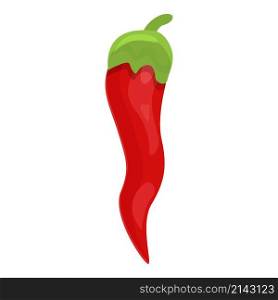 Hot pepper icon cartoon vector. Red cayenne. Mexican paprika. Hot pepper icon cartoon vector. Red cayenne