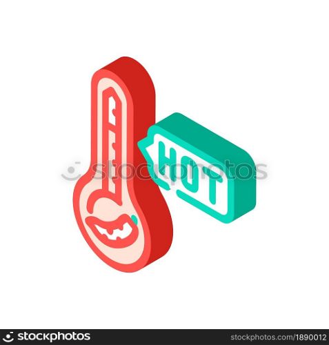 hot pepper spice scale isometric icon vector. hot pepper spice scale sign. isolated symbol illustration. hot pepper spice scale isometric icon vector illustration