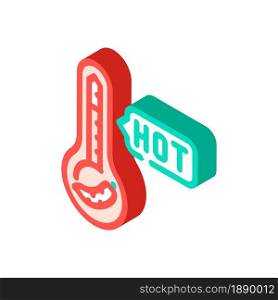 hot pepper spice scale isometric icon vector. hot pepper spice scale sign. isolated symbol illustration. hot pepper spice scale isometric icon vector illustration