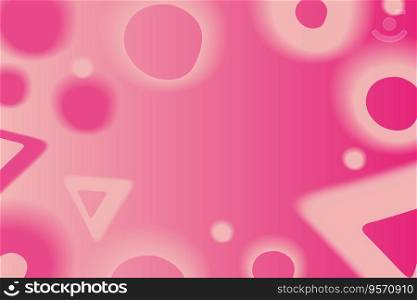 Hot pink y2k aura aesthetic background. Abstract Stock vector illustration with circles and triangles.. Hot pink y2k aura aesthetic background. Abstract illustration with circles and triangles.