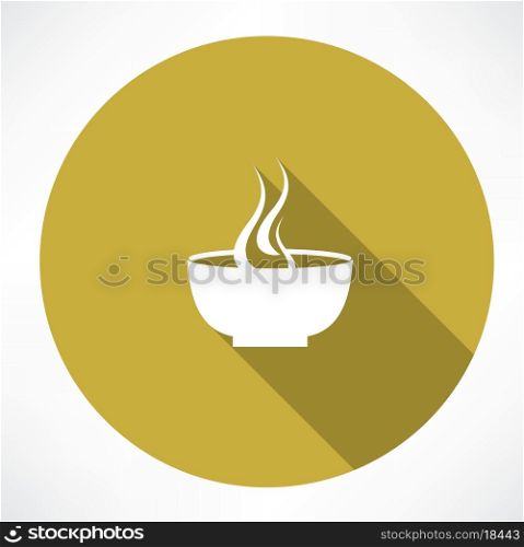 hot plate icon. Flat modern style vector illustration