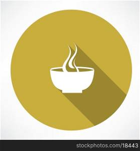 hot plate icon. Flat modern style vector illustration