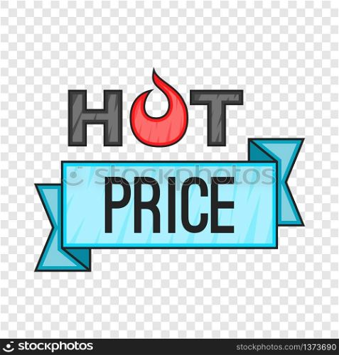 Hot price sticker icon in cartoon style isolated on background for any web design . Hot price sticker icon, cartoon style