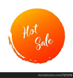 Hot Sale handwritten word with color circle brush stroke background