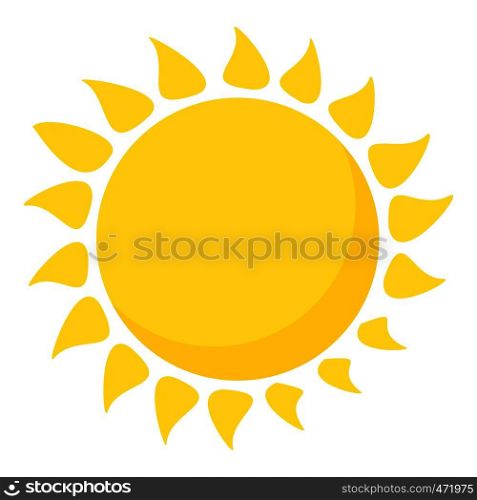 Hot sun icon. Cartoon illustration of hot sun vector icon for web design. Hot sun icon, cartoon style