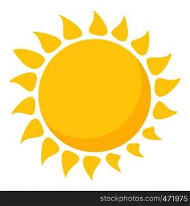 Hot sun icon. Cartoon illustration of hot sun vector icon for web design. Hot sun icon, cartoon style
