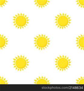 Hot sun pattern seamless background texture repeat wallpaper geometric vector. Hot sun pattern seamless vector