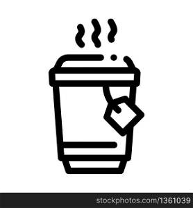 hot tea icon vector. hot tea sign. isolated contour symbol illustration. hot tea icon vector outline illustration