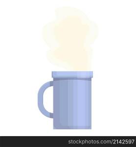 Hot tea mug icon cartoon vector. Cup coffee. Cocoa cafe. Hot tea mug icon cartoon vector. Cup coffee