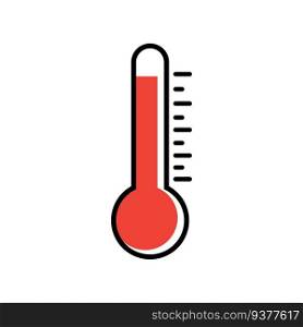 hot temperature icon logo vector design template