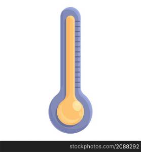 Hot thermometer icon cartoon vector. Heat temperature. Sun weather. Hot thermometer icon cartoon vector. Heat temperature