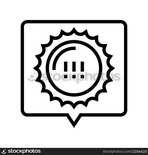 hot weather line icon vector. hot weather sign. isolated contour symbol black illustration. hot weather line icon vector illustration
