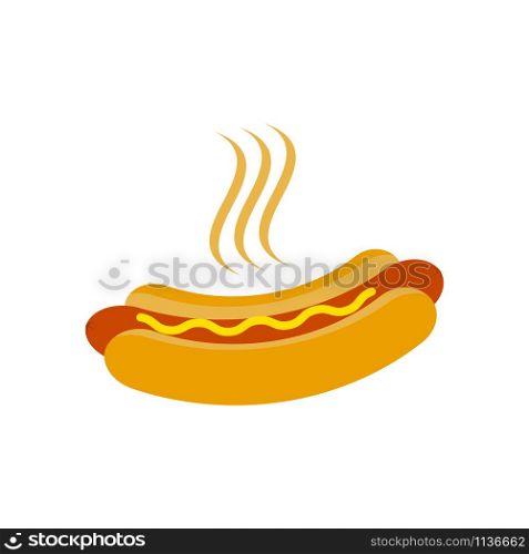 Hotdog icon vector illustration. Hot dog symbol illustration