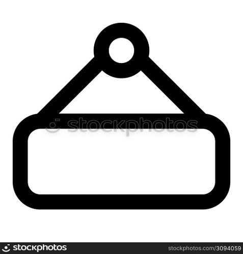 Hotel hanging sign board for indication layout